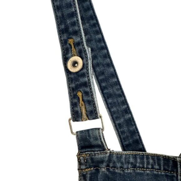 Levi’s | Denizen Blue Overall Shorts Women’s Size Small - Picture 6 of 11